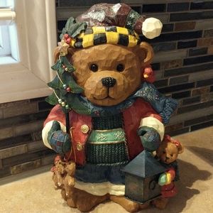Christmas Teddy Bear Figure